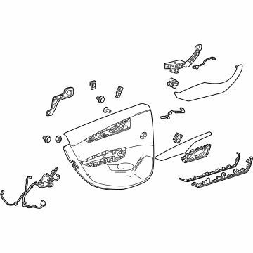 84666569 GM Door Trim Panel, Rear Passenger Side Illustration 1 of 1