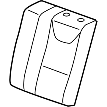 15905755 GM Seat Back Cover, Rear Driver Side Illustration 1 of 1