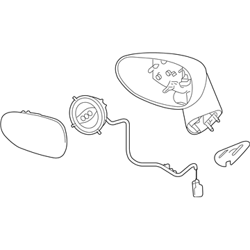 Saturn Car Mirror - 25882117