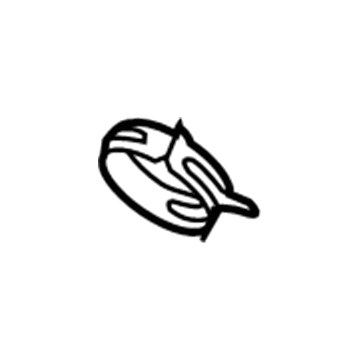 GM 11570613 Upper Hose Clamp, Steel 11570613 GM Upper Hose Clamp, Steel Illustration 1 of 1