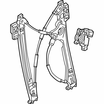 GM 87827460 Regulator Assembly, Front Passenger Side 87827460 GM Regulator Assembly, Front Passenger Side Illustration 1 of 1