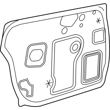 GM 95932871 Water Deflector 95932871 GM Water Deflector Illustration 1 of 1