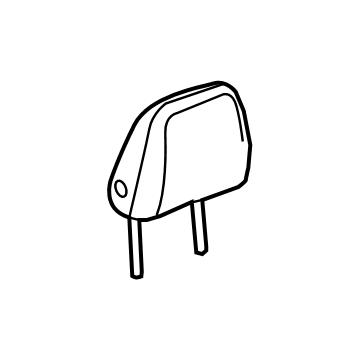 GM 42767502 Headrest, Black, Front 42767502 GM Headrest, Black, Front Illustration 1 of 1