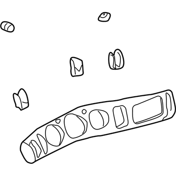 GM 25738995 Cluster Bezel 25738995 GM Cluster Bezel Illustration 1 of 1