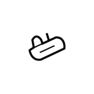 GM 15805391 Windshield Pillar Trim Plug, Driver Side 15805391 GM Windshield Pillar Trim Plug, Driver Side Illustration 1 of 1