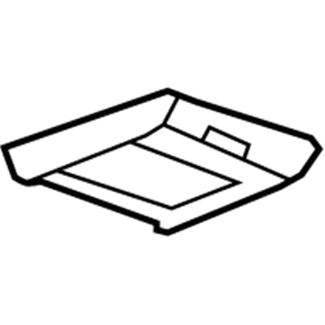 GM 25853058 Roof Console, Gray 25853058 GM Roof Console, Gray Illustration 1 of 1