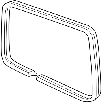 GM 10353839 Front Weatherstrip, Rear 10353839 GM Front Weatherstrip, Rear Illustration 1 of 1