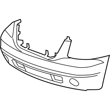 GM 25890766 Bumper Cover 25890766 GM Bumper Cover Illustration 1 of 1