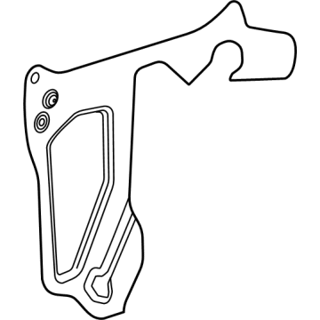 GM 84734775 Water Deflector, Front Driver Side 84734775 GM Water Deflector, Front Driver Side Illustration 1 of 1