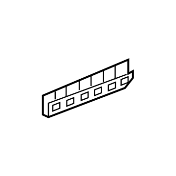 GM 23384921 Front Rail Bracket, Rear Passenger Side 23384921 GM Front Rail Bracket, Rear Passenger Side Illustration 1 of 1