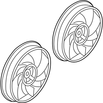 Chevy Uplander Cooling Fan Assembly - 15875024
