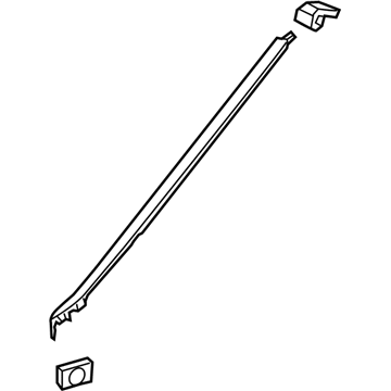 GM 22860294 Reveal Molding, Passenger Side 22860294 GM Reveal Molding, Passenger Side Illustration 1 of 1