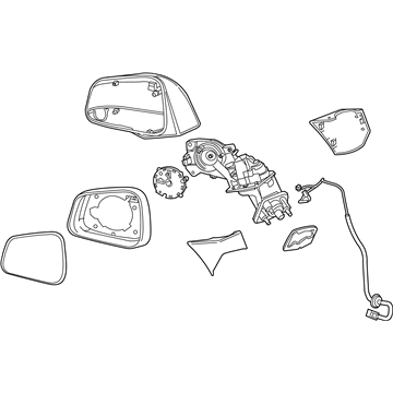 Chevy 42654471 Mirror Assembly