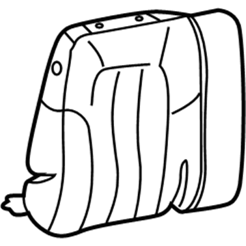 GM 88953931 Seat Back Cover, Gray 88953931 GM Seat Back Cover, Gray Illustration 1 of 1
