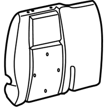 GM 88949107 Seat Back Pad 88949107 GM Seat Back Pad Illustration 1 of 1