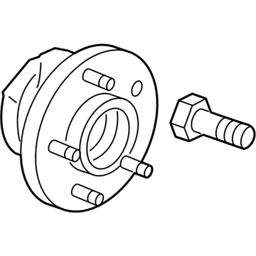 GM 13585439 Hub & Bearing, Front 13585439 GM Hub & Bearing, Front Illustration 1 of 1