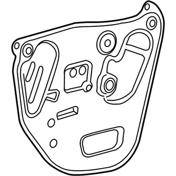 GM 85607025 Water Deflector, Front Driver Side 85607025 GM Water Deflector, Front Driver Side Illustration 1 of 1
