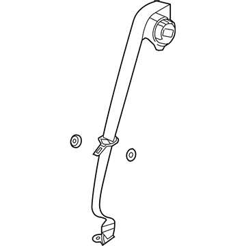 GM 19353096 Lap & Shoulder Belt, Rear Center 19353096 GM Lap & Shoulder Belt, Rear Center Illustration 1 of 1