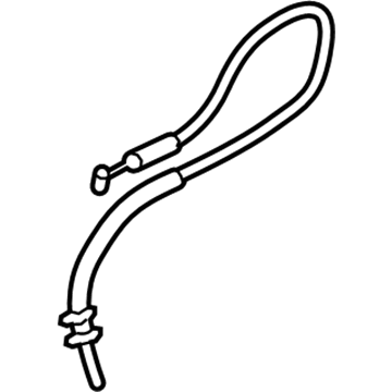 GM 84361154 Lock Cable, Front Driver Side 84361154 GM Lock Cable, Front Driver Side Illustration 1 of 1