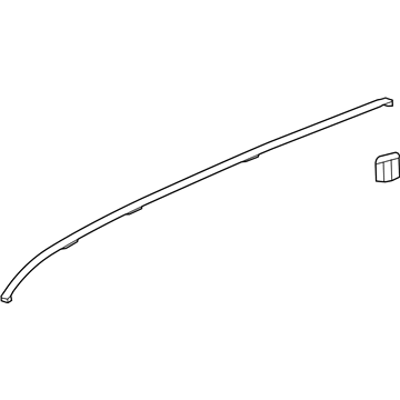 GM 20874299 Roof Molding, Passenger Side 20874299 GM Roof Molding, Passenger Side Illustration 1 of 1