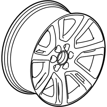 84497728 GM Wheel, Alloy, Rear Illustration 1 of 1