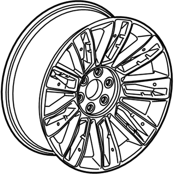 84588749 GM Wheel, Alloy, Front Rear Illustration 1 of 1