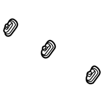 15288858 GM Child Seat Bracket Bezel Illustration 1 of 1