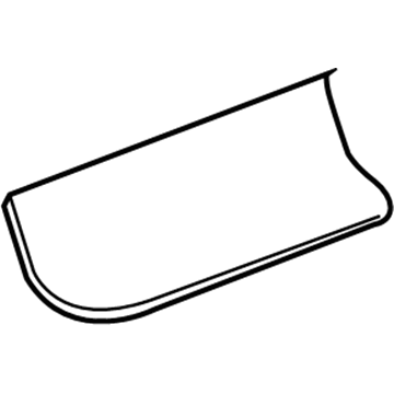 GM 20762166 Seat Back Panel, Titanium 20762166 GM Seat Back Panel, Titanium Illustration 1 of 1
