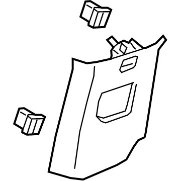 GM 84640145 Upper Pillar Trim, Driver Side 84640145 GM Upper Pillar Trim, Driver Side Illustration 1 of 1