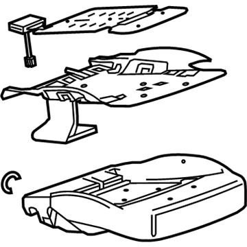 GM 26207075 Seat Cushion Pad 26207075 GM Seat Cushion Pad Illustration 1 of 1