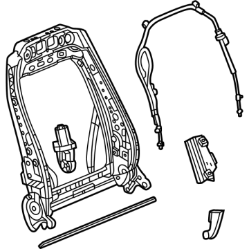 GM 85751810 Frame Assembly-Rear Seat Back 85751810 GM Frame Assembly-Rear Seat Back Illustration 1 of 1