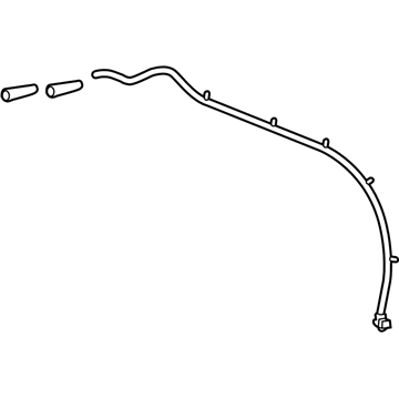 84263532 GM Rear Hose, Passenger Side Illustration 1 of 1