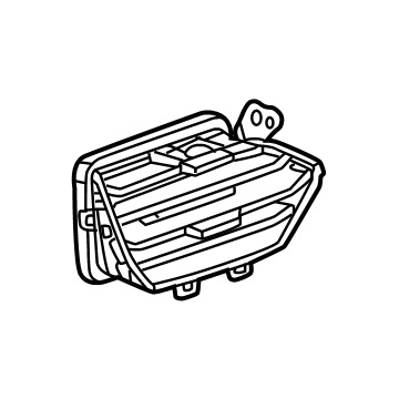 GM 26481602 Outlet Assembly-Instrument Panel Outer Air *Backen Blackk 26481602 GM Outlet Assembly-Instrument Panel Outer Air *Backen Blackk Illustration 1 of 1