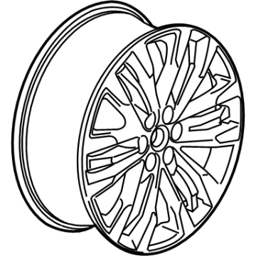 85520392 GM Wheel, Alloy, Rear Illustration 1 of 1