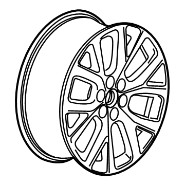 GM 84520430 Wheel, Alloy, Silver 84520430 GM Wheel, Alloy, Silver Illustration 1 of 1