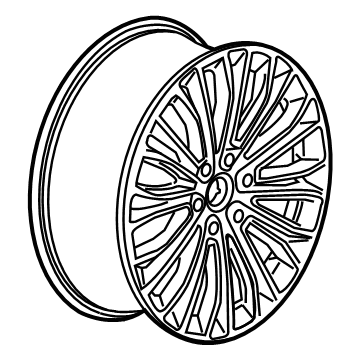 GM 23403702 Wheel, Alloy, Silver 23403702 GM Wheel, Alloy, Silver Illustration 1 of 1
