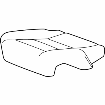 GM 87832835 Cushion Cover, Black, Rear Passenger Side 87832835 GM Cushion Cover, Black, Rear Passenger Side Illustration 1 of 1