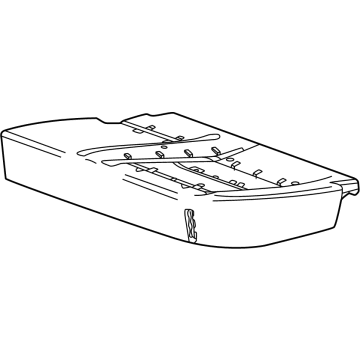 GM 87836306 Seat Cushion Pad, Rear Driver Side 87836306 GM Seat Cushion Pad, Rear Driver Side Illustration 1 of 1