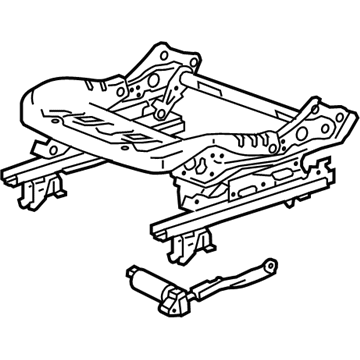GM 13506135 Cushion Frame, Front 13506135 GM Cushion Frame, Front Illustration 1 of 1