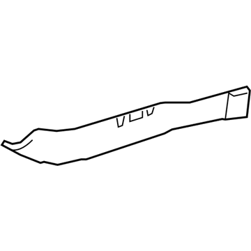 GM 22781208 Lower Rail, Driver Side 22781208 GM Lower Rail, Driver Side Illustration 1 of 1