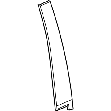 85107345 GM Applique, Rear Passenger Side Illustration 1 of 1