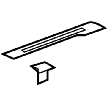 GM 15848364 Front Sill Plate, Driver Side 15848364 GM Front Sill Plate, Driver Side Illustration 1 of 1