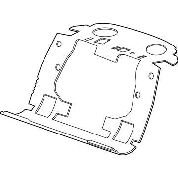 15923164 GM Insulator Pad, Rear Illustration 1 of 1