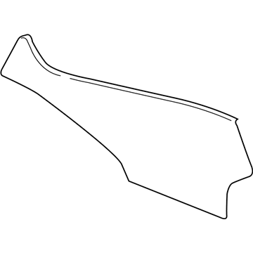 84546890 GM Side Trim Panel, Black, Front Driver Side Illustration 1 of 1