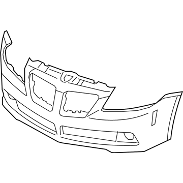 GM 92250666 Bumper Cover 92250666 GM Bumper Cover Illustration 1 of 1