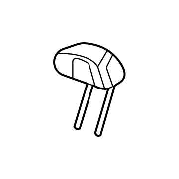 GM 85572974 Restraint, Rear Seat Head Restraint 85572974 GM Restraint, Rear Seat Head Restraint Illustration 1 of 1