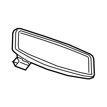 Cadillac 13554368 Mirror Inside