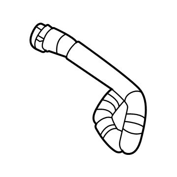 GM 84842063 Heater Hose, Driver Side 84842063 GM Heater Hose, Driver Side Illustration 1 of 1