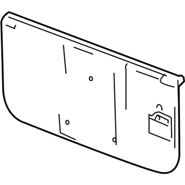 GM 88980473 Inner Panel 88980473 GM Inner Panel Illustration 1 of 1