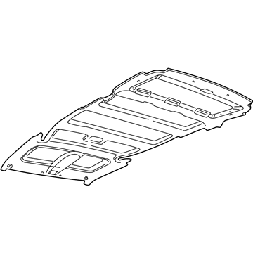 GM 10293201 Headliner, Opel Gray 10293201 GM Headliner, Opel Gray Illustration 1 of 1